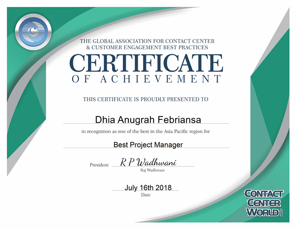 Dhia Anugrah Febriansa | Personal Profile from ContactCenterWorld.com