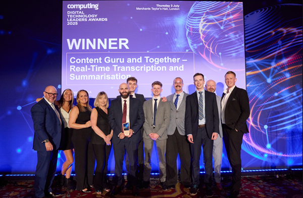 News : Content Guru and Together Win “Machine Learning / AI Project of ...